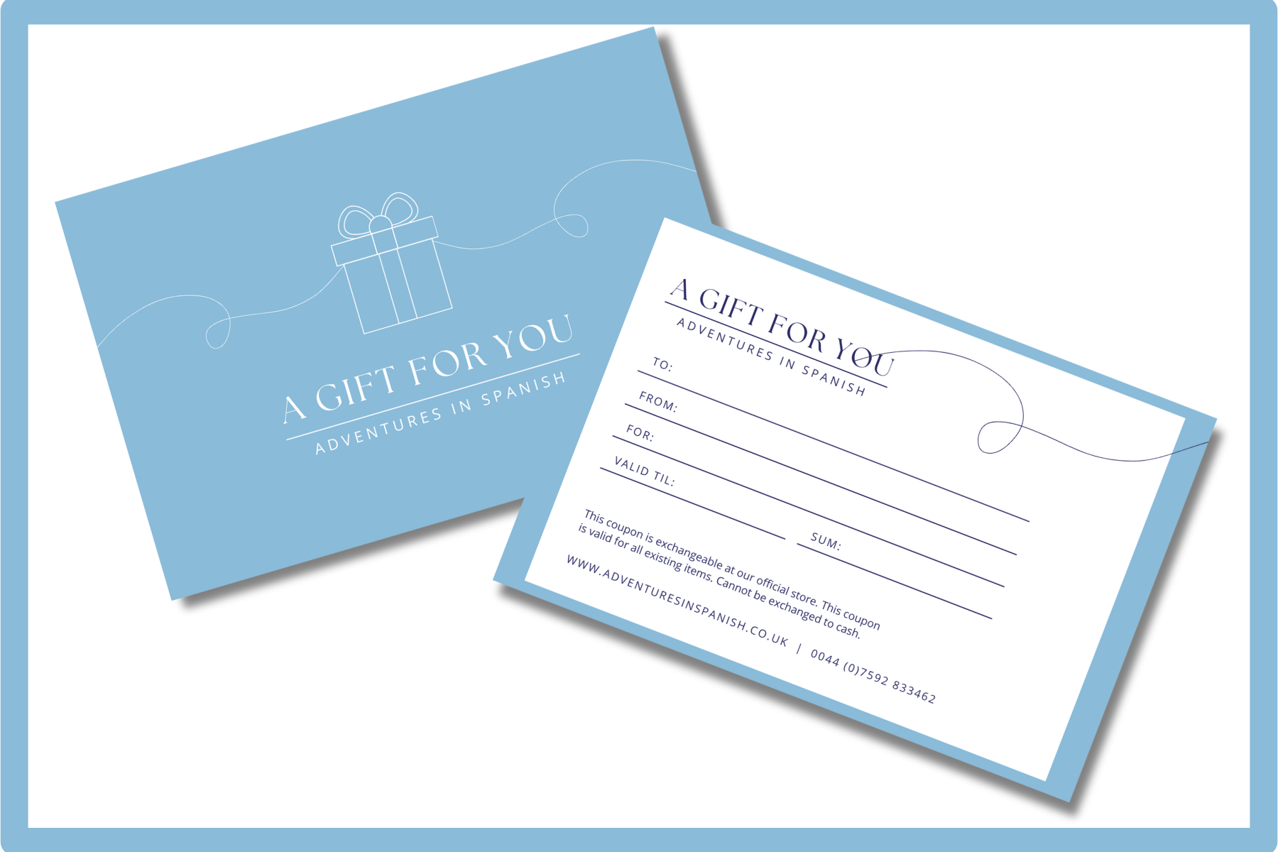 Gift Voucher - Adventures in Spanish