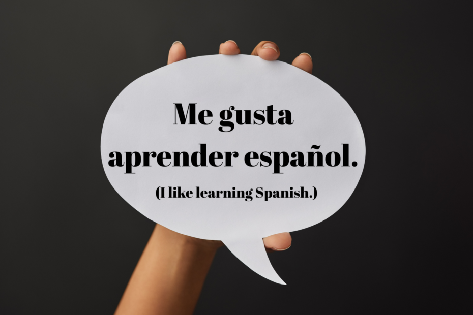 Child learning Spanish