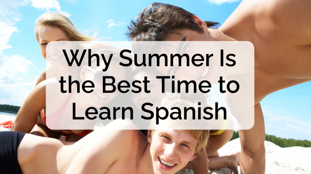 Home educated child reading outdoors in the sun, learning Spanish during the summer holidays