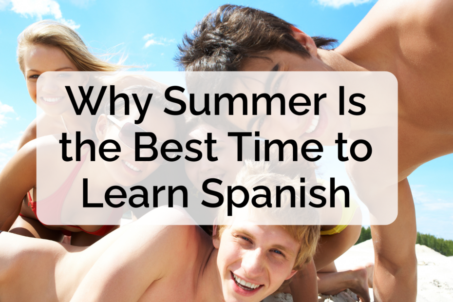 Home educated child reading outdoors in the sun, learning Spanish during the summer holidays